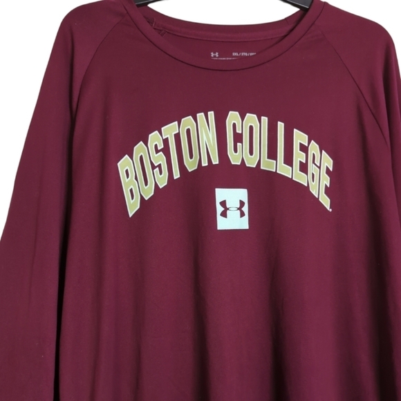 Adidas Boston College Maroon Long Sleeve Top Size 2XL - Picture 3 of 10